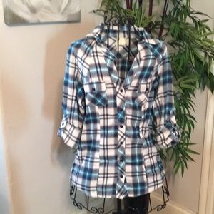 Plaid Flannel Button down shirt